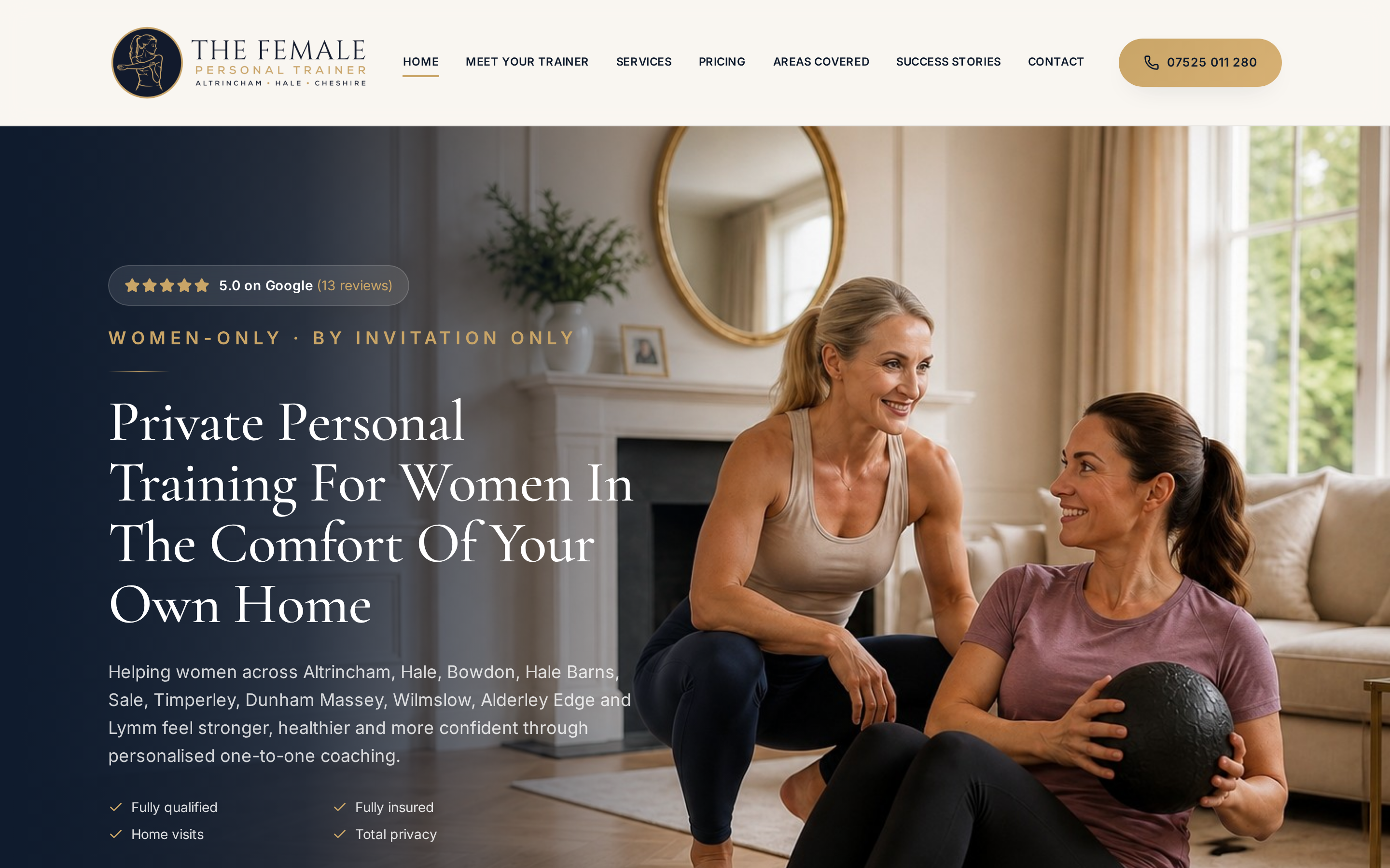 Personal Training website design by We Forge Growth